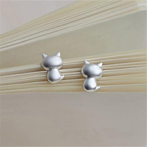 Classic Three-dimensional Animal Kitten Stud Earrings Minimalist Earings Jewelry Animal Girls Accessories Gifts