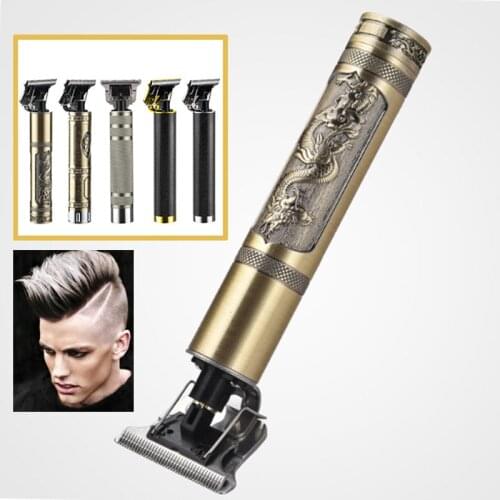 Retro Eletric Pro Men Hair Clipper Cordless Zero Gapped Trimmer Beard Haircut Machine 2020 New Barber Punk Hairdressing Devices