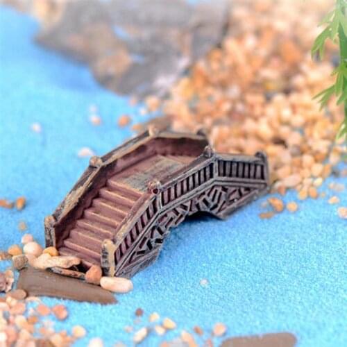 Mini Simulated Stone Resin Ornaments Arch Bridge Fairy Garden Miniatures Micro Landscape Home Garden Decoration