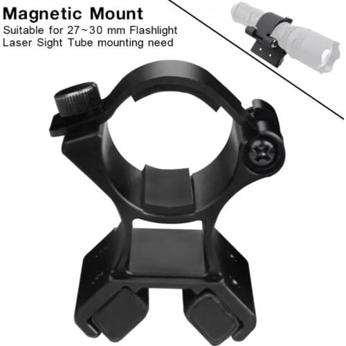 MX02 Flashlight Magnetic Mounting Bracket with Dual Magnets for 27-30mm Flashlight Dim Range Assembly LED Flashlight And Tourch