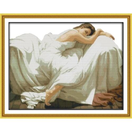 Sleeping Beauty(2) cross stitch kit people 18ct 14ct 11ct count print canvas stitches embroidery DIY handmade needlework