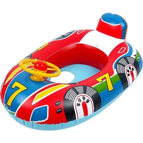 Inflatable Float Seat Baby Swimming Circle Car Shape Toddler Swimming Ring Kid Child Swim Ring Accessories Water Fun Pool Toys
