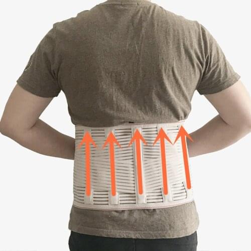 Lumbar Back Brace Compression Belt Elastic Support Adjustable Dual Straps Lower Back Pain Spasm Strain Herniated Disc Sciatica