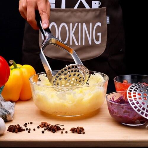 Mashed potato press fruit household mashed potato masher potato press stainless steel kitchenware potato press