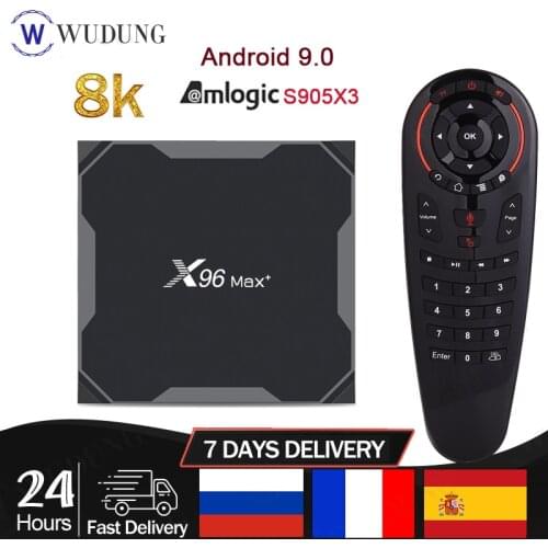 X96 MAX Plus 4GB 64GB Android 9.0 Smart TV Box Amlogic S905X3 Quad Core Dual Wifi BT4.0 8K X96Max Plus Set top box Media Player