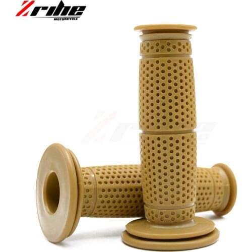 ZRIHE for 1 Pair 1 inch Assist Bar Ends Motorcycle Rubber Handlebar Hand Grips for Suzuki Kawasaki For Chopper IRON 883