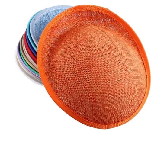 Imitation Sinamay 20 CM Fascinator Base For Women Wedding Hat DIY Hair Accessories Bride Handmade Ladies Chapeau Cap Retail