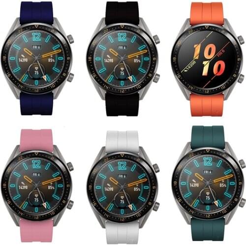 22mm Silicone Bracelet For Huawei Watch GT 2 Replacement Sport Smart Watch band For Watch GT Honor Magic Wrist Strap Accessories
