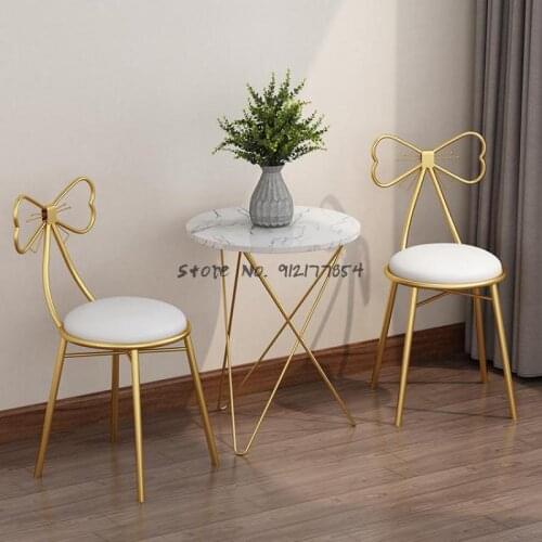Zhengju Nordic backrest dressing stool bedroom makeup stool simple butterfly chair net red dressing table dressing table chair