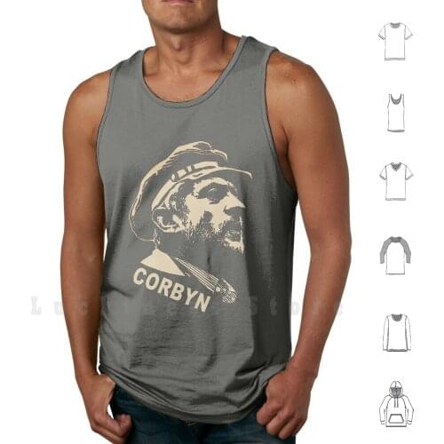 Jeremy Corbyn Lenin Style Soviet Print - Cool Socialist Print tank tops vest sleeveless Tuc Labour Unions Politician