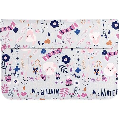 Woman Girl Laptop Bag Tablet PC Sleeve Notebook Waterproof Pouch Mouse Pad Handbag With Magnet Locker For Macbook iPad Lenovo