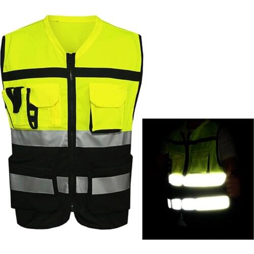 Reflective Strips Vest Traffic Waistcoat 1PC Generic Supplies Camping Safety High Visibility Hiking Reflective Waistcoat