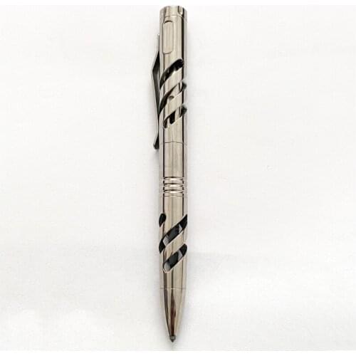 Military Tactical Stainless Steel Hollow-Carved Design Pen Self-Defense Protection T10 Titanium Tungsten Steel Multi-Function Pe