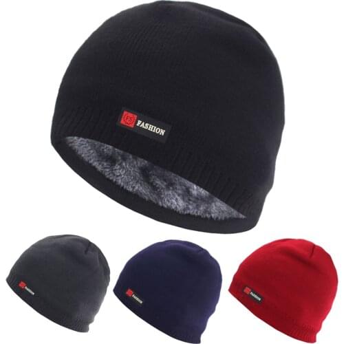 Beanies Knitted Hat Womes Winter Hats For Men Skullies Brimless cap Gorras Bonnet Sport Male Beanie Warm Thick Winter Hat Cap