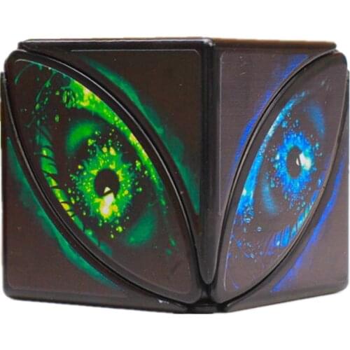 ZCUBE Strange-shape Magic Cube Black Devil Eyes Magic Cube 3x3 Cube Speed Cube Professional Puzzle Toys For Children Kids Gift