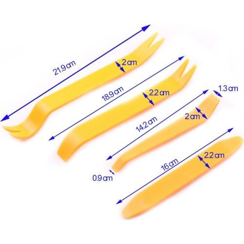 4pcs New Auto Car Audio Door Clip Panel Trim Dash For CD DVD Radio Removal Pry Tool Set Car Panel Removal Refit Tools