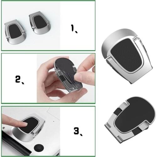 1 Pair Anti-Slip Durable Aluminium Alloy Foldable Laptop Tablet Stand Notebook Holder Accessory