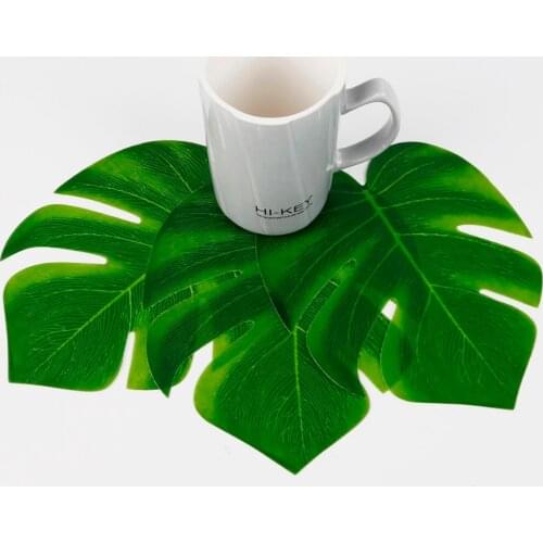 10pcs 12pcs Green Artificial Tropical Palm Leaves Hawaiian Luau Party Supplies Jungle Beach Theme Party Decoration