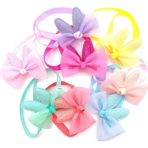 30/50 Pcs Dogs Pets Accessories For Small Meidum Dogs Bowties Cute Rabbit Design Puppy Dog Cat Bow Tie Necktie Pet Products