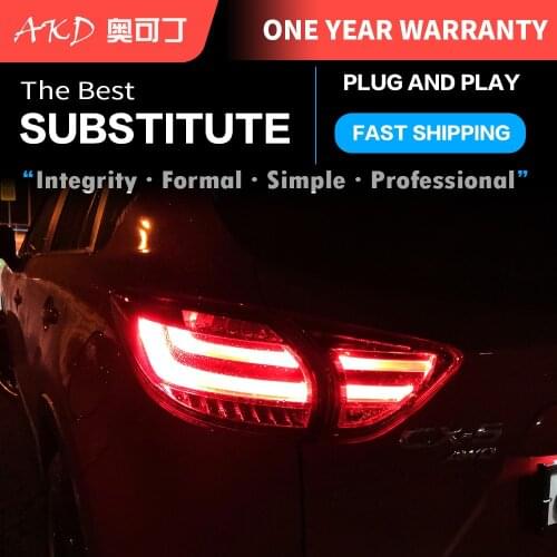 AKD Car Styling for Mazda CX-5 CX5 2013 3014 2015 Tail light LED Taillight LED DRL Brake Park Signal Turn light Stop Lamp Guide