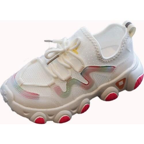 Childrens Net Shoes Girls Casual Shoes 2021 Summer New Fashion Little Girls Sports Shoes Running Sneakers Casual Hot Student