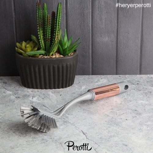 GOOD QUALITY METAL COPPER STEMMED DISH BRUSH