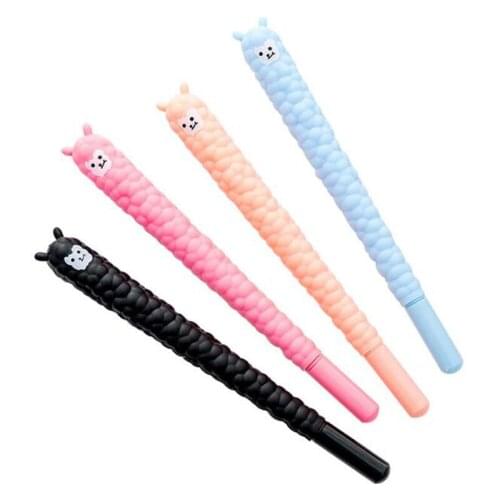 Kawaii Sheep Styling Gel Pen Cartoon Student Signature Carbon Black Pen Cute Bullet Journal Office School Supplies Stationery