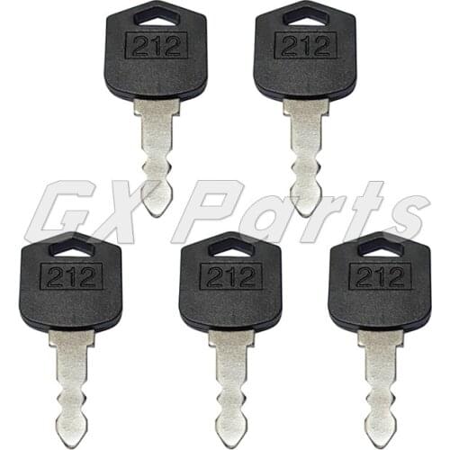 5 PCS Ignition Keys D554212 212 for Doosan Daewoo Forklift G25 G35 D25 D35