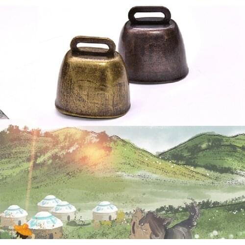 1PC Large Thickened Farm Animal Vintage Goat Bell Metal Cow Horse Sheep Grazing Cattle