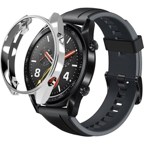 Soft Screen Protector Cover for Huawei watch GT GT2 46mm Watch Case Silicone Bumper for huawei gt1 Shell SmartWatch Accessories