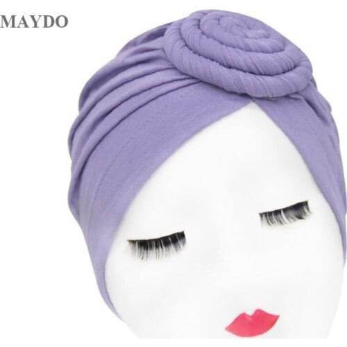 MM4 New arab wrap women head scarf turban caps trendy printed hijab bonnet Bohemian ethnic inner hijabs for cap muslim headdress