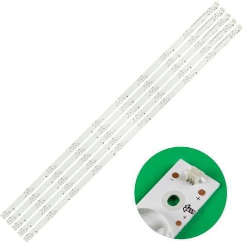 New 5 PCS/set 10LED(3V) 842.5mm LED backlight strip for 43PUK4900 43OUH6101 43PFT4131 GJ-2K15-430-D510-17.8MM-V4 43PUT4900
