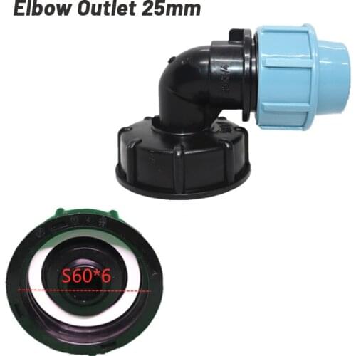 Water Tank Adapter For Water Pipe Joints Elbow Outlet Suitable For Water Tank 20/25/32MM