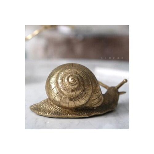 Resin Snail Golden Color Nordic Home Decoration Accessories Gift