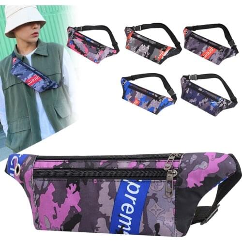2021 Fanny Pack Women New Sports Man Waterproof Chest Bag Unisex Waist Bag Ladies Waist Packs Camouflage Belly Belt Bags