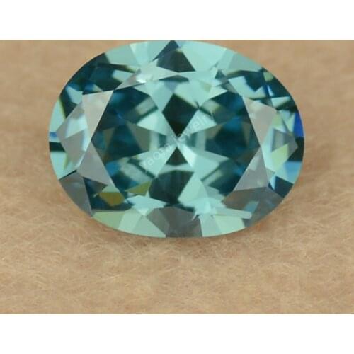 Sale 8# Lab Created Zircon Alexandrite Stone Oval Shape Cut Blue Green Changes Color Synthetic Gems For Jewelry Inlaid Ring Face