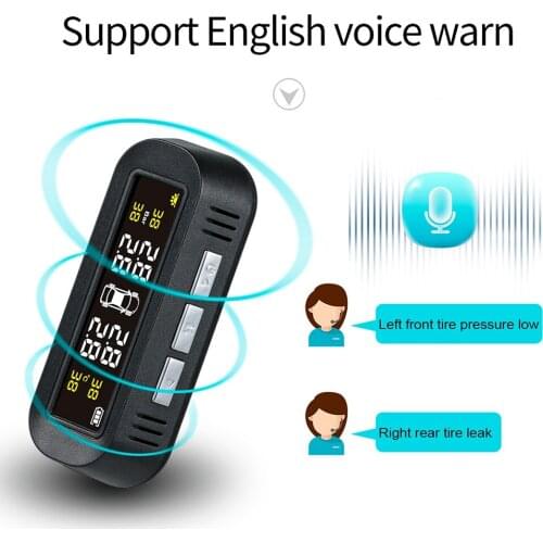 Car TPMS TY16 Tire Pressure Monitor System Solar Power External Digital Tyre Pressure Sensor Tire Pressure Detection System