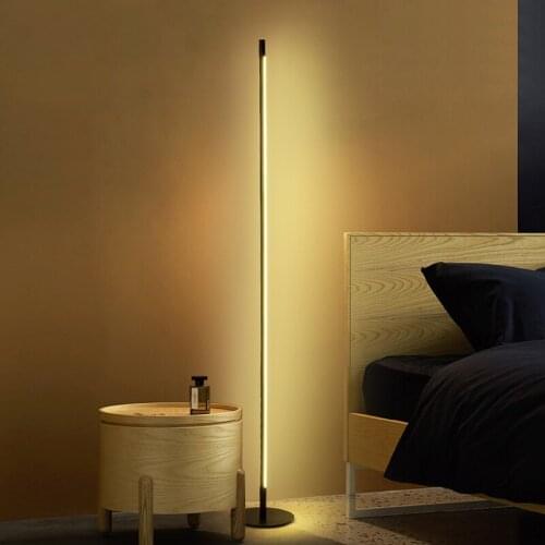 Modern LED Floor Lamp Remote Control Dimming Floor Lamp for Living Room Decoration Standing Lamp Indoor Lighting Light Fixture