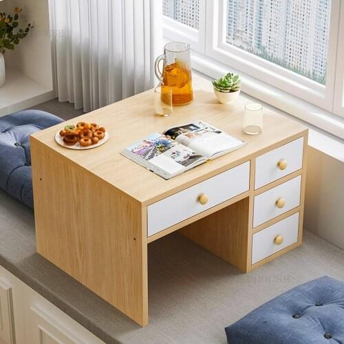 Nordic Style Bedroom Dormitory Storage Table Minimalist Household Furniture Computer Desks Tatami Apartment Office Laptop Desk