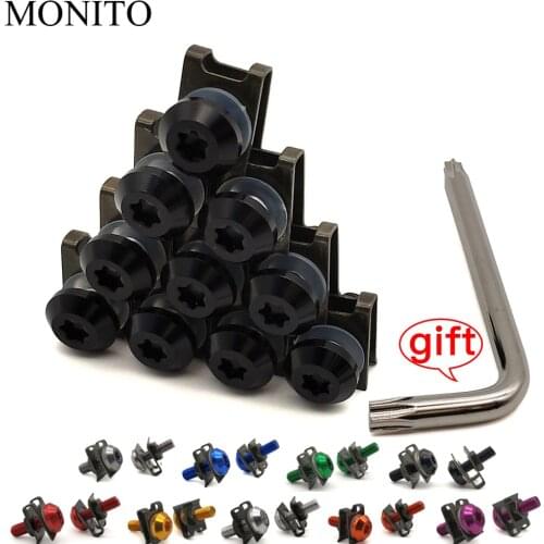 CNC Motorcycle Fairing Screws Custom Moto Body Spring Bolts For KAWASAKI Z750S Z750 ZX6 ZX9R ZXR400 ZZR600 Z1000 ZX10R Accessory