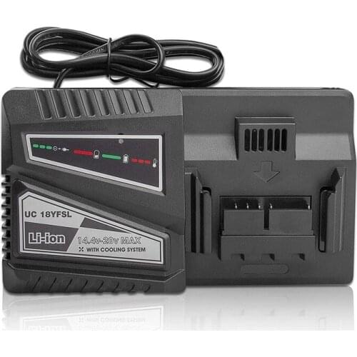 RISE-14.4V-20V Max UC18YFSL Li-Ion Battery Charger for HITACHI UC18YFSL UC18YSL3 UC18YKSL UC18YRL UC18YRSL