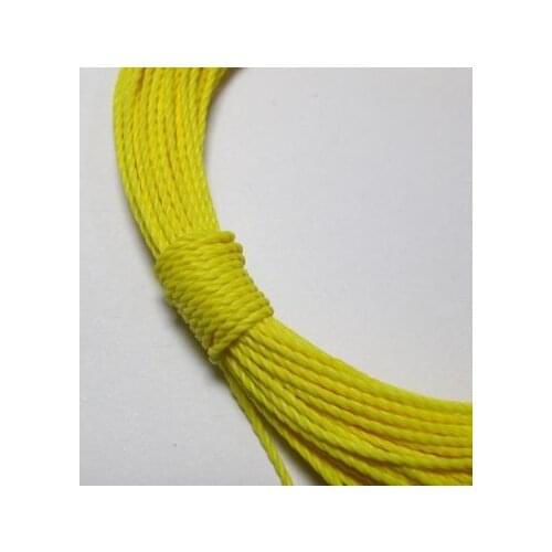 50 Meters Yellow Waxed Polyester Twisted Cord String Thread Line 1mm