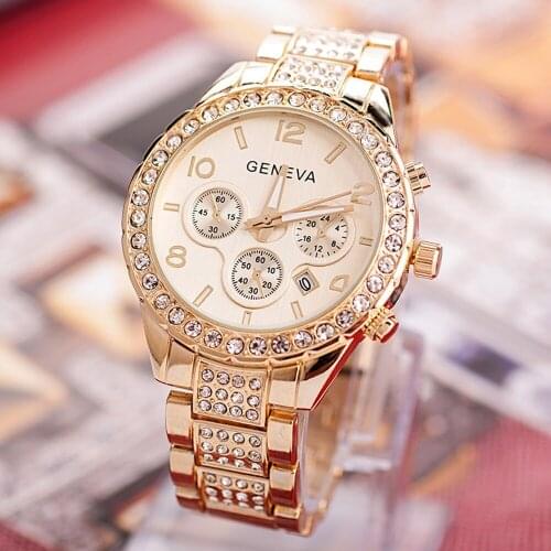 Vogue Women Watch with Diamond Watch Ladies Pop Luxury Brand Ladies Casual Womens Bracelet Crystal Watches Relogio Feminino