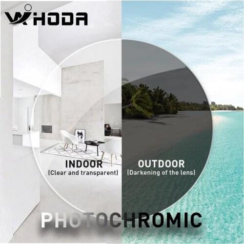 ADD+1.0~+3.00) Photochromic Multifocal Progressive Glasses Lens ,Myopia Presbyopia Prescription Optical Short Middle Far Lenses