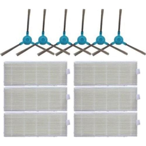 Side Brush Hepa FilterReplacement Kits for Cecotec Conga 1290 1390 Robot Vacuum Cleaner Accessories