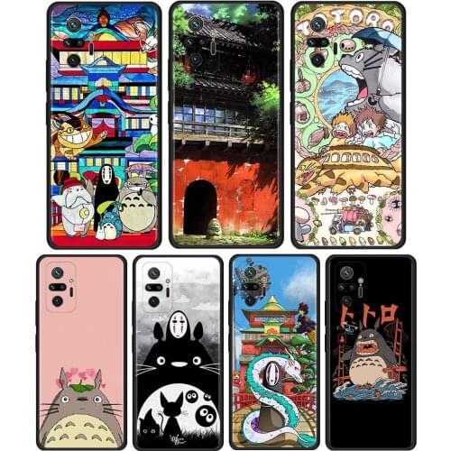 Studio Ghibli Spirited Cover For Xiaomi Redmi Note 10 Pro 8T 9T 7 8 9 Pro 9S 10 5G 9A 8 Pro Cell Phone Case Soft Shell Coque
