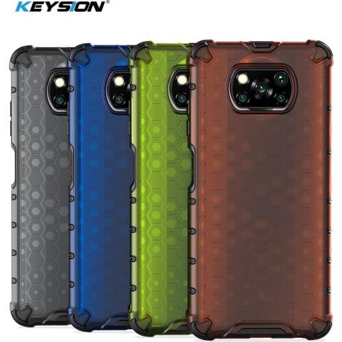 KEYSION Shockproof Case for Xiaomi POCO X3 NFC M3 M2 Pro X2 Honeycomb Phone Cover for Xiaomi Mi 10T Pro 5G Mi 10T Lite 10 Ultra