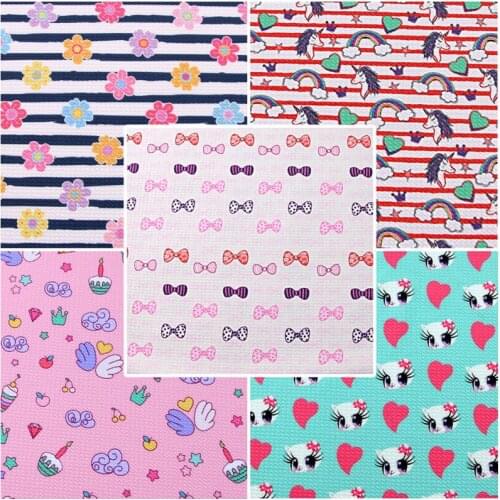 Elastic Knitted Bullet Fabric for Sewing Baby Clothes Dolls Cartoon Bullet Textile Per Half Meter