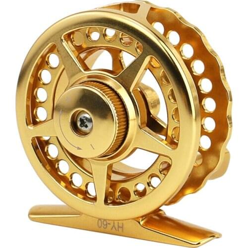 Gorgons Ice Fishing Reel Front Wheel Full Metal Ultralight Raft Pier Fly Fishing Freshwater Ice Reel Fishing Tackle