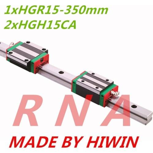 HGR15 350mm Linear Rail Guides with 2 pcs of HGH15CA carriages HIWN brand